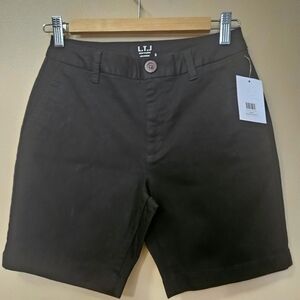 NWT Letter To Juliet Black Shorts Women's Size S Stretch Chino Shorts